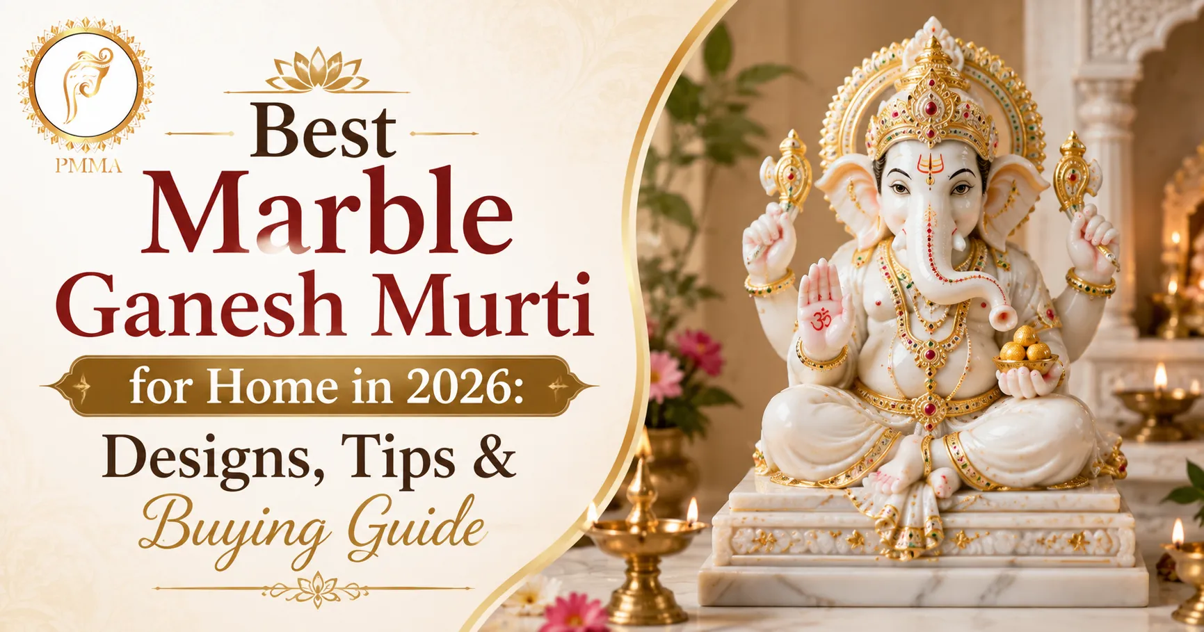 Best Marble Ganesh Murti for Home with Designs, Tips & Buying Guide  