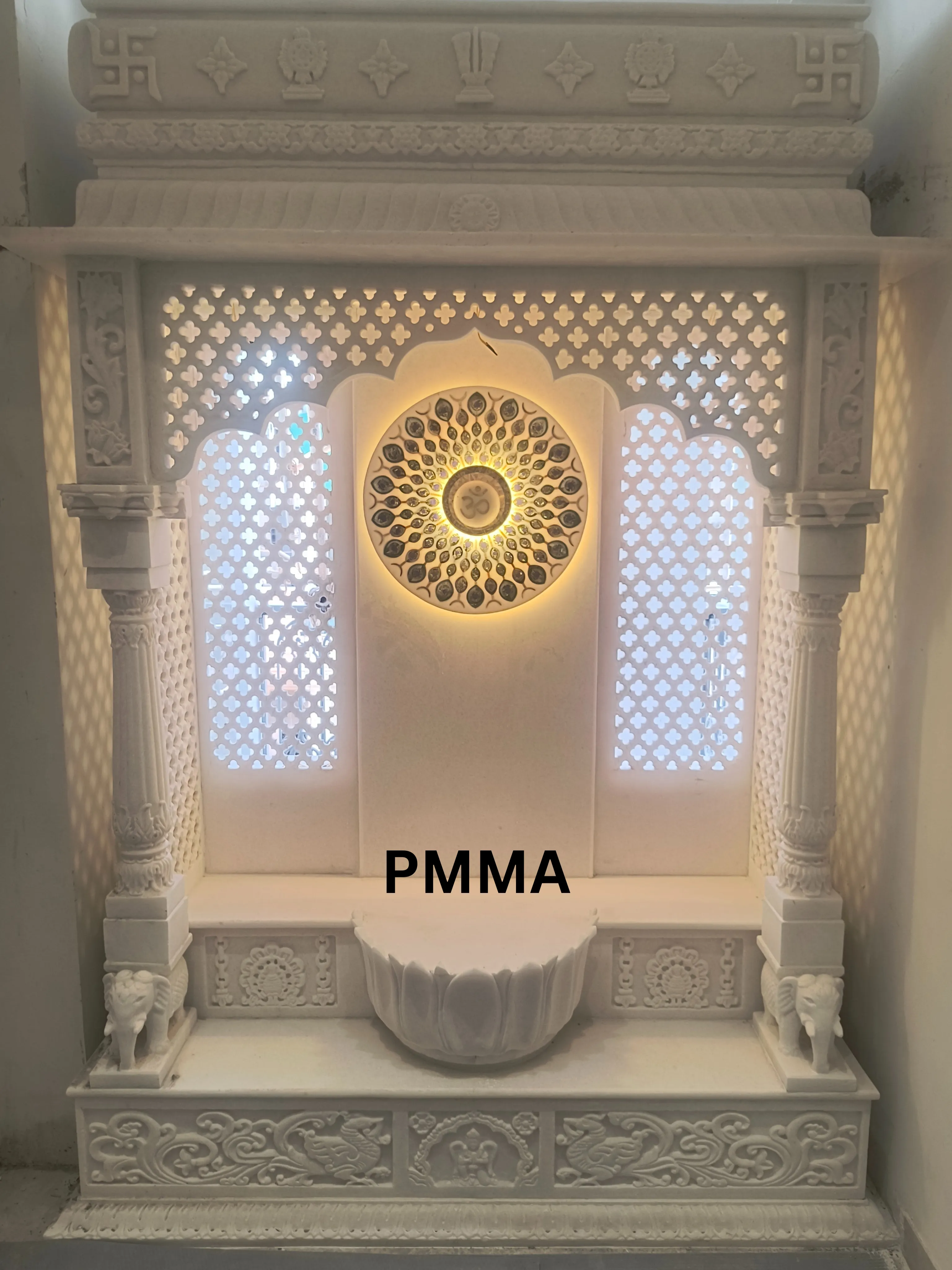 Marble Temple for Pooja Room – Elegant Handcrafted Marble Mandir Design