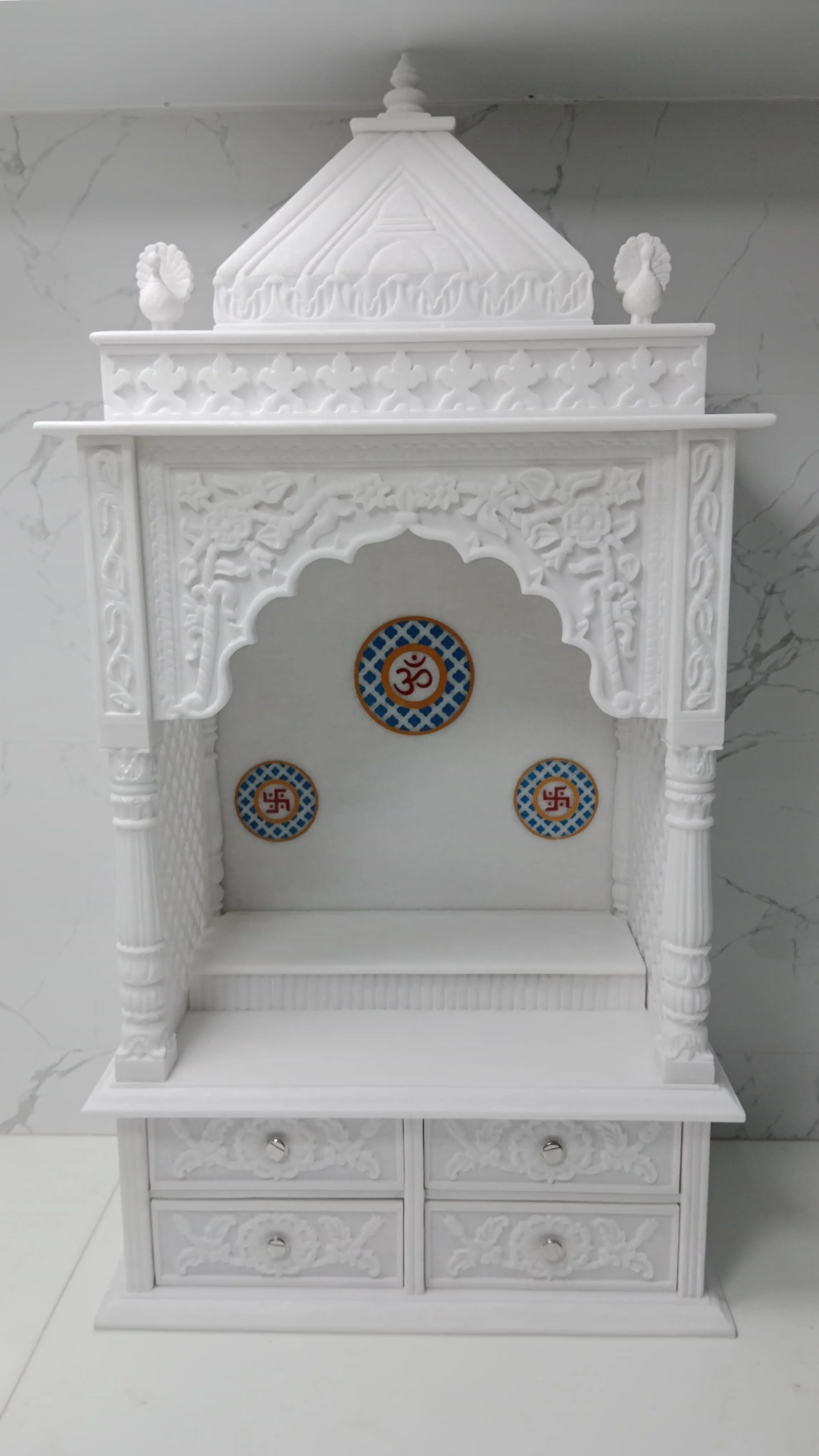 Marble Mandir for Home – Elegant Handcrafted Temple Design